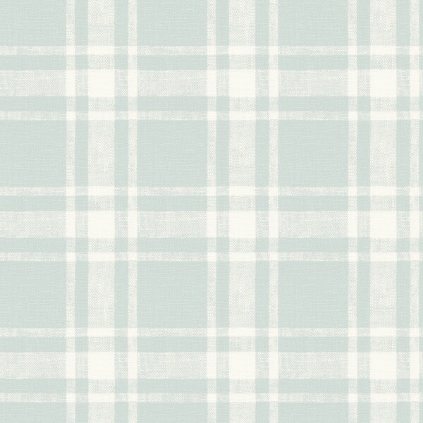 Manhattan Comfort Glasgow Antoine Light Blue Flannel 33 ft L X 205 in W Wallpaper BR4072-70016 - main